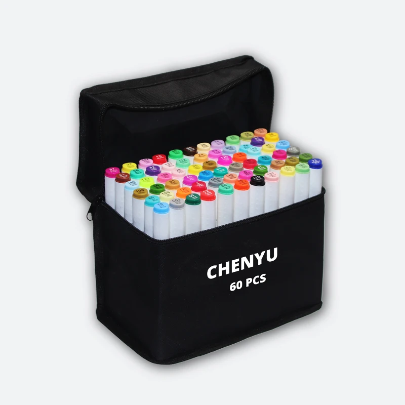 Sketching Markers Dual Brush Pen Alcohol Felt Permanent Drawing Set Art School Supplies