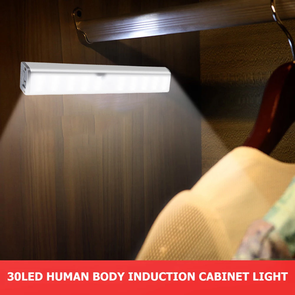 

LED Motion Sensor Light Under Cabinet Night Lamp Cupboard Wardrobe Bed Lamp for Cafe Restaurant Exquisite Ornaments