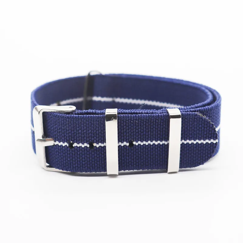 Silver Buckle - Wholesale 50PCS/Lot High Quality 20MM 22MM Nylon Watch Band NATO Waterproof Watch Strap Fashion New