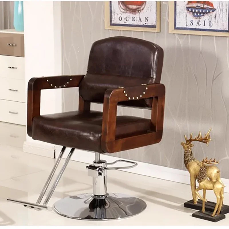 Винтажное кресло для парикмахера в скандинавском стиле одинарный дизайн