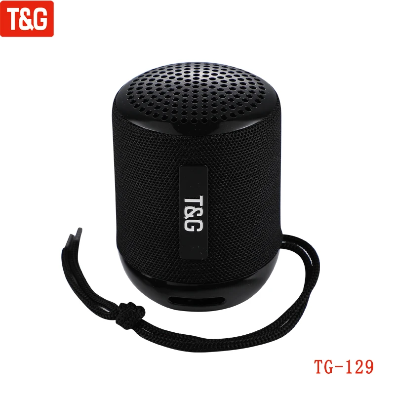 Новинка, маленький беспроводной Bluetooth мини-динамик TG129 для вызова басов, портативный тканевый сабвуфер для вождения и кемпинга на открытом воздухе