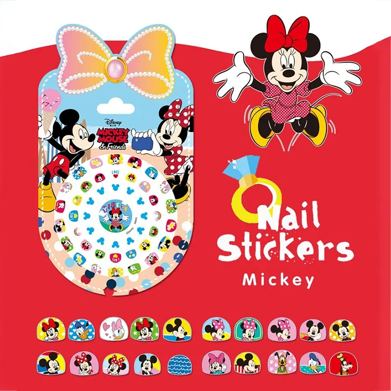 Disney Frozen мультфильм игрушки наклейки для ногтей принцесса Микки Маус София