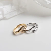 2022 new stainless steel rings waterproof jewelry gold color plated stainless steel hug rings womens ring gifts ring set
