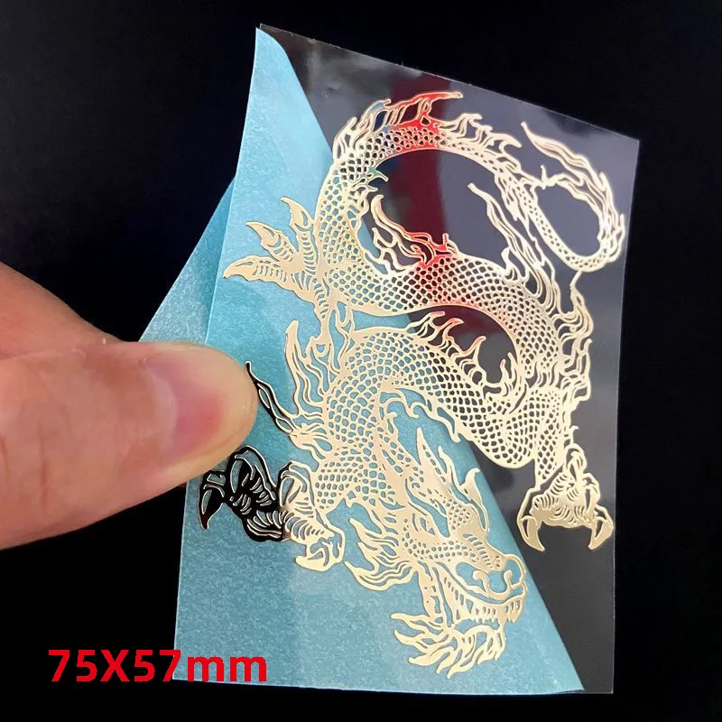 Металлические наклейки ZHUOYAN с узором дракона и феникса маргарет оуэн милосердные вороны спасти феникса