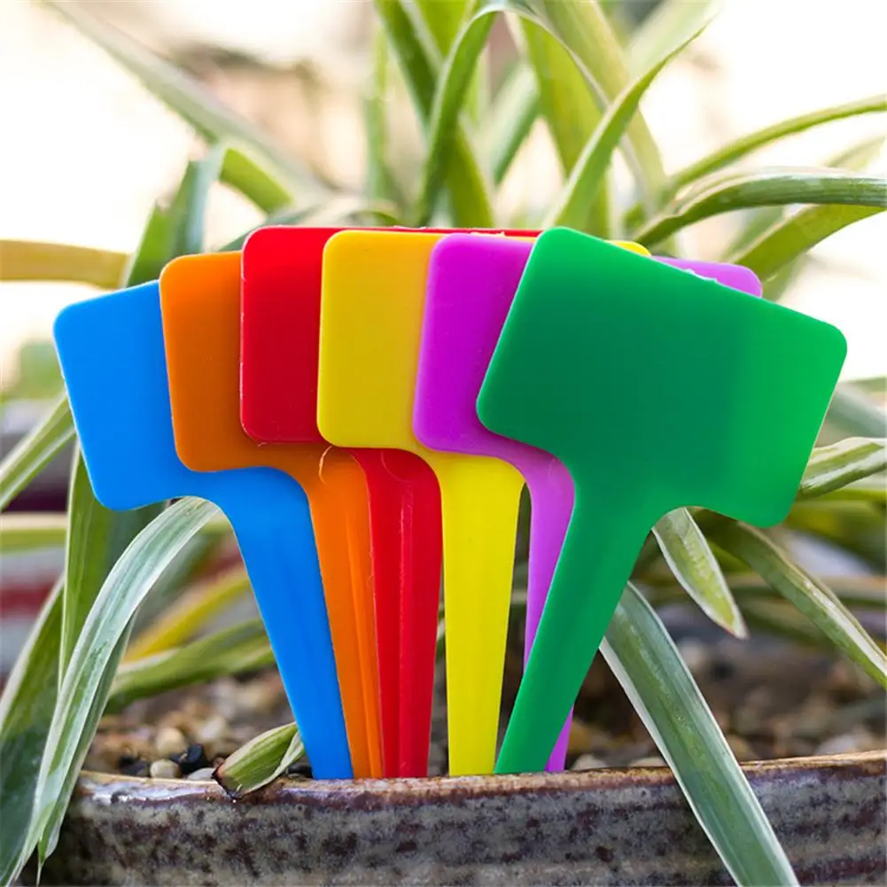 

T-type Plant Markers Labels Waterproof Tags Garden Labels Seed Nursery Garden Stake Plant Labels Gardening Accessories