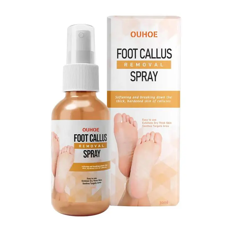 

Foot Callus Remover Spray 1.01 Oz Quickly Soften Calluses Exfoliation Dry Feet Skin Hydrating Foot Dead Skin Spray Foot Care