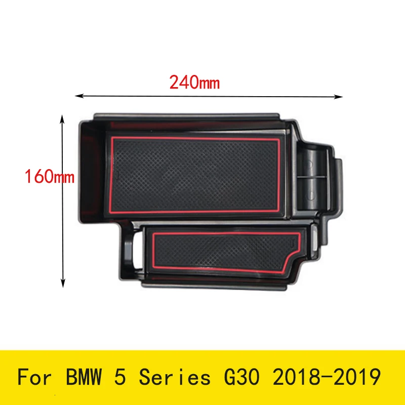 

My Good Car For BMW 5 Series G30 2018-2019 Car Center Console Armrest Storage Box Interior Organizer Tray ABS