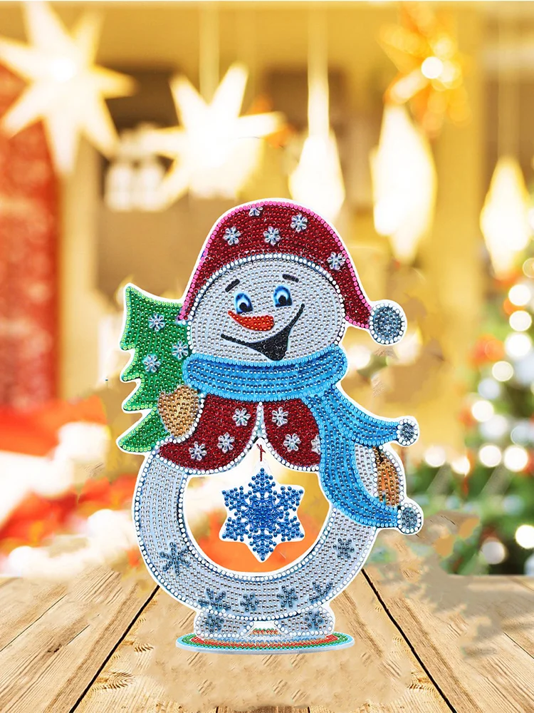 

Christmas Day Crystal Painting Crystal Decoration Christmas Art DIY Crystal Painting Stocking Ornaments Crystal Rhinestone Craft