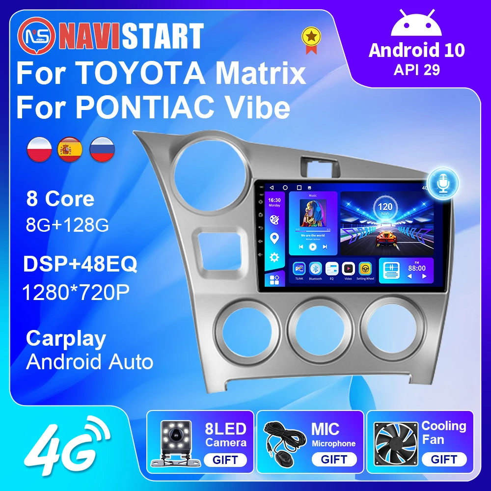 NAVISTART אנדרואיד 10 רכב רדיו עבור מיצובישי ASX RVR 2019-2022 ניווט GPS 4G WIFI אנדרואיד אוטומטי Carplay לא 2 דין DVD נגן