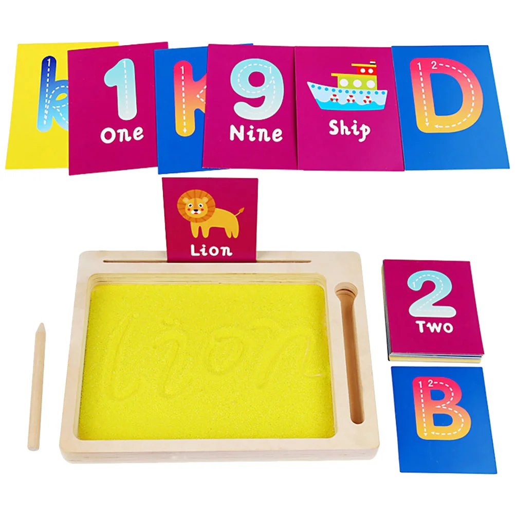 

Kids Educational Toys Sand Painting Moving Colorful Supplies Set Kids' Kit Wood Board Drawing Baby