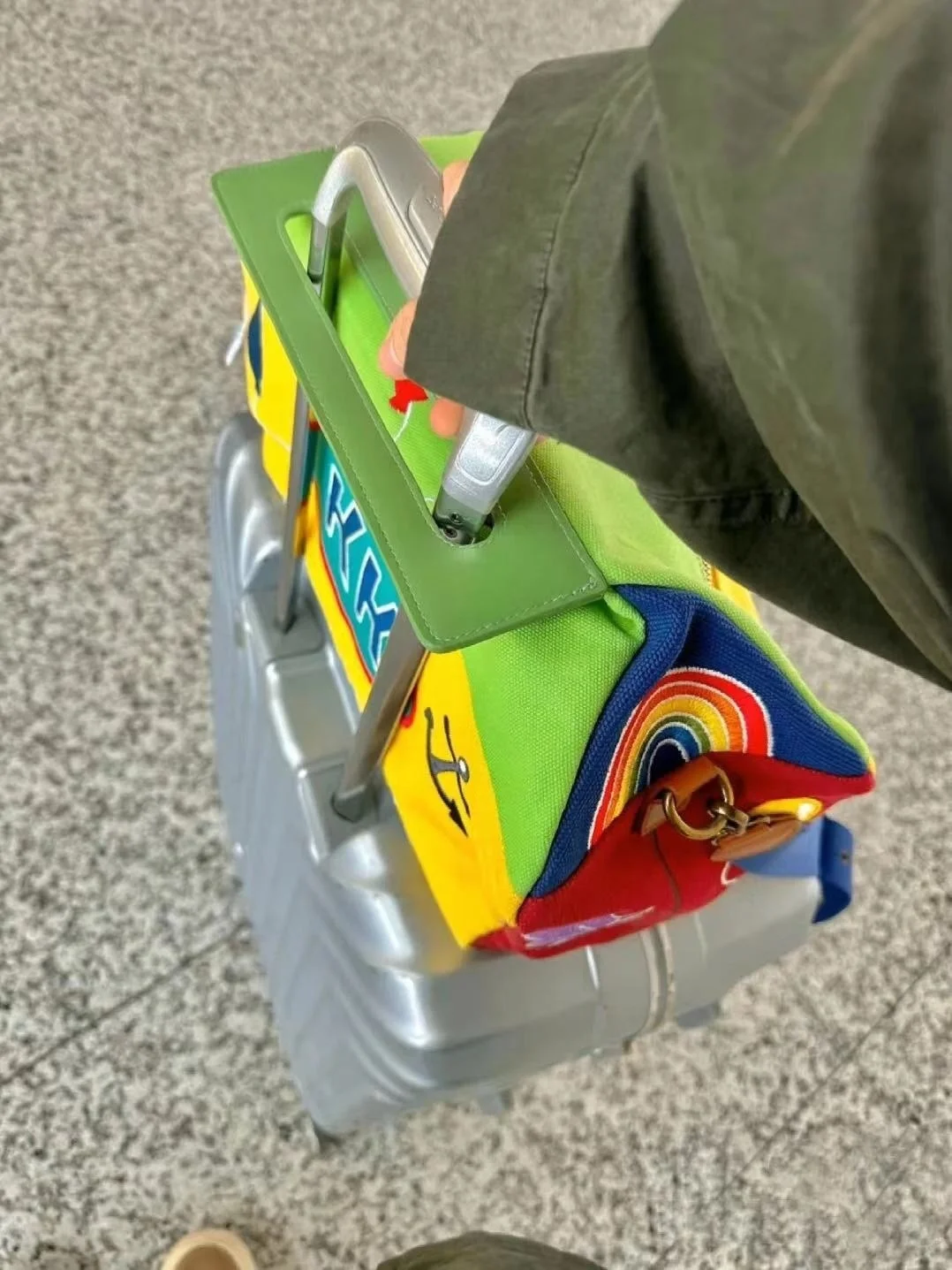 Y2K Vintage Korean Shoulder Underarm Funny Cartoon Crossbody Tote Bag Ladies Canvas Bags Cute Zip Purses Shoulder Handbags Women