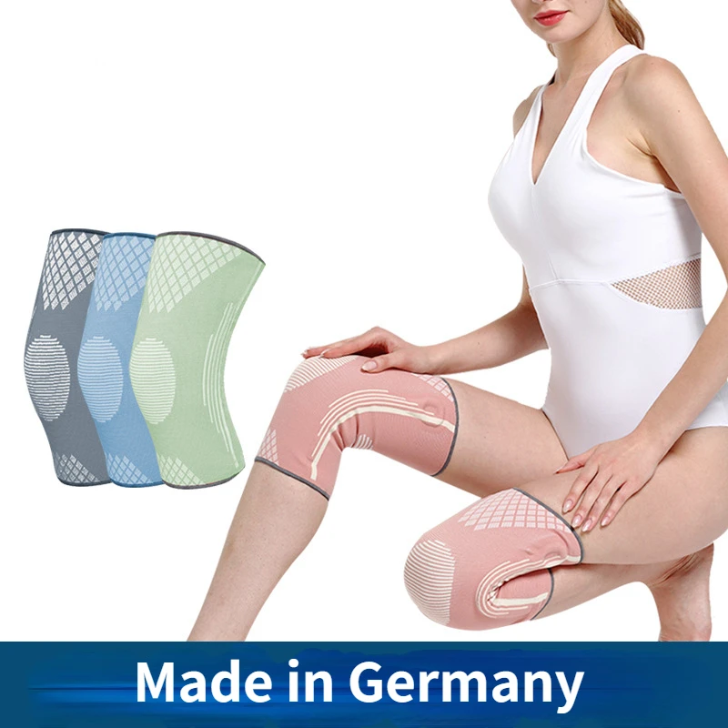 

Ортопедический спортивный бандаж на колено, протекторы для йоги, танцев, летние женские трикотажные силиконовые наколенники для бега, баск...