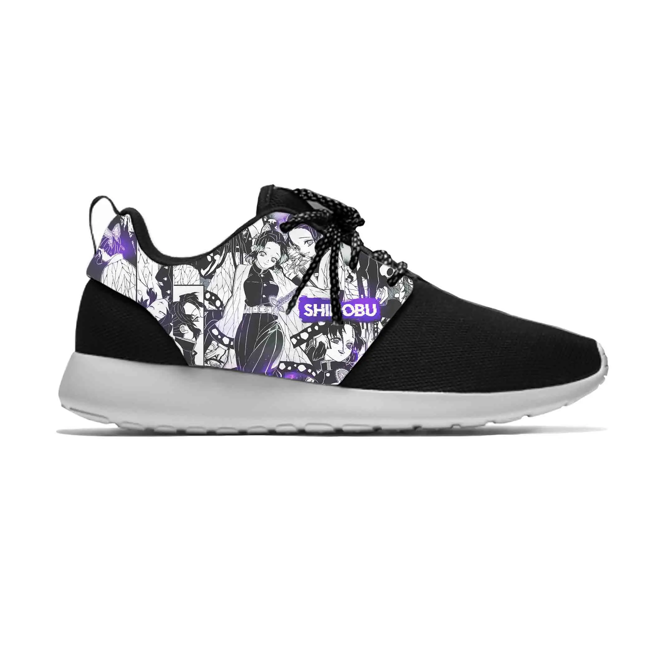 

Anime Demon Slayer Kimetsu No Yaiba Kochou Shinobu Sport Running Shoes Casual Breathable Lightweight 3D Print Men Women Sneakers
