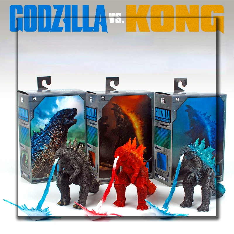 

2021 Movie King Kong Vs Godzilla NECA Action Figure SHM Chimpanzees Gojira Figma Movable Joints Toys For Children Kids Gifts