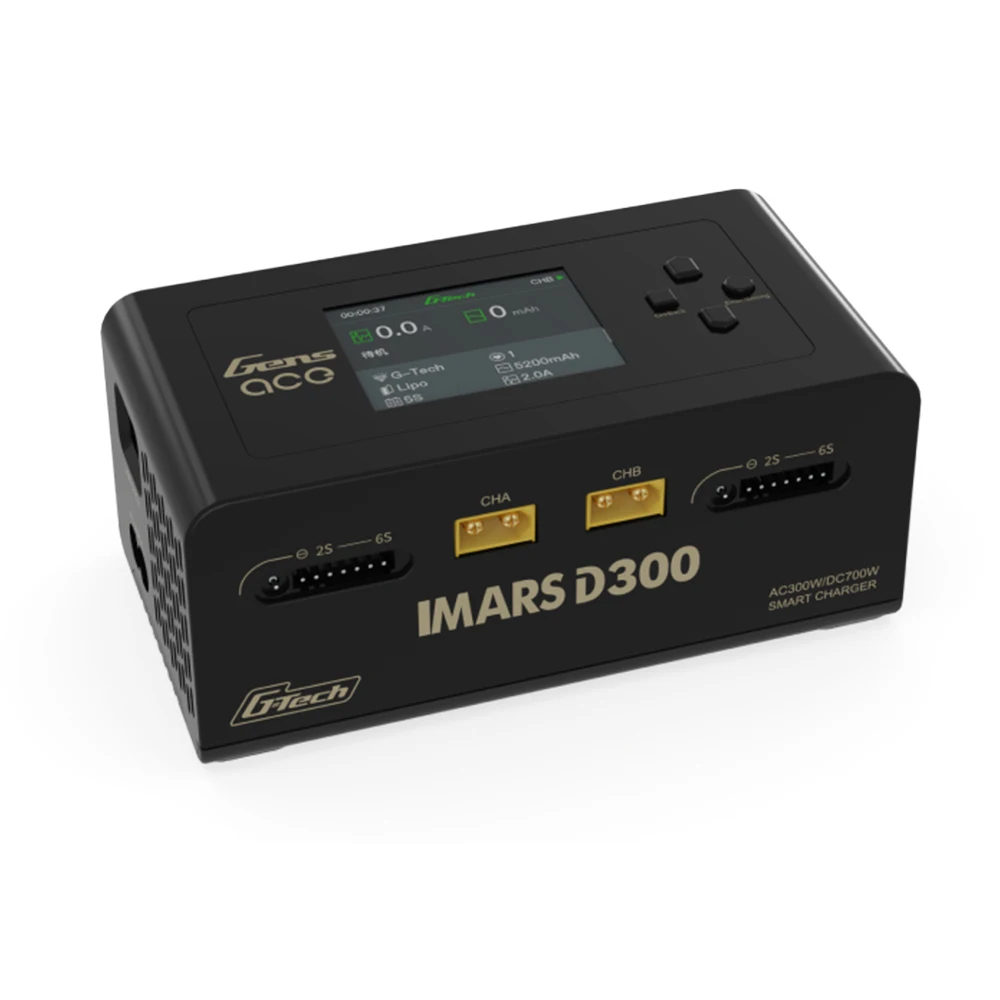 Gens ACE IMARS D300 Литиевая батарея High Power Smart Balance Charger для LiPo Li-ion LiFe NiMH NiCd батареи