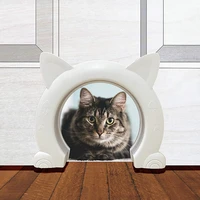cat door dog gates hole access direction controllable for pet training kitten small and medium pet plastic gate pet doors toy