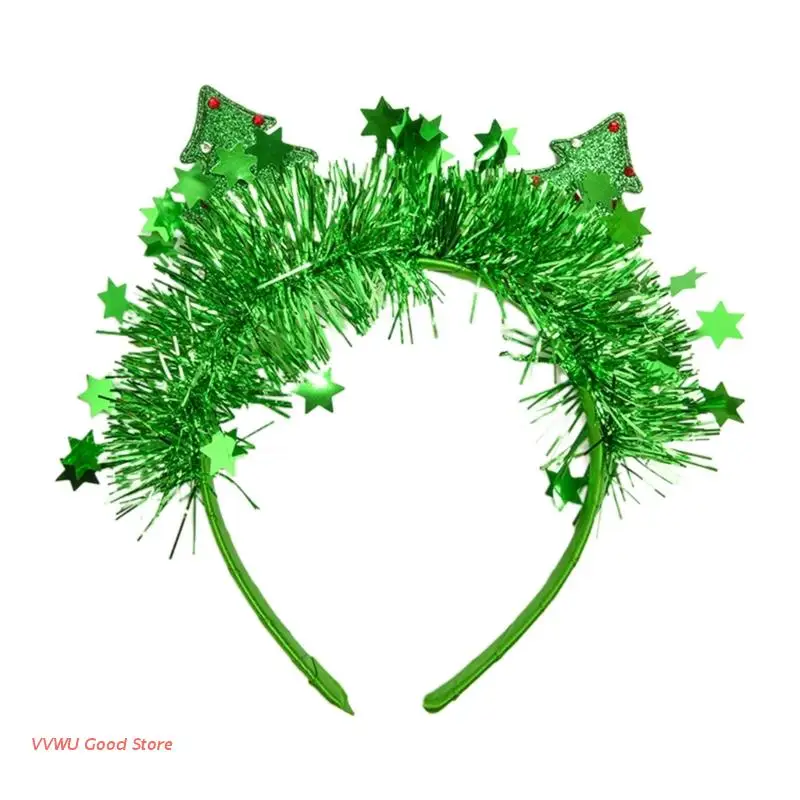 

Cute Christmas Tree Shape Hair Hoop Women Party Headband Makeup Hair Supplies