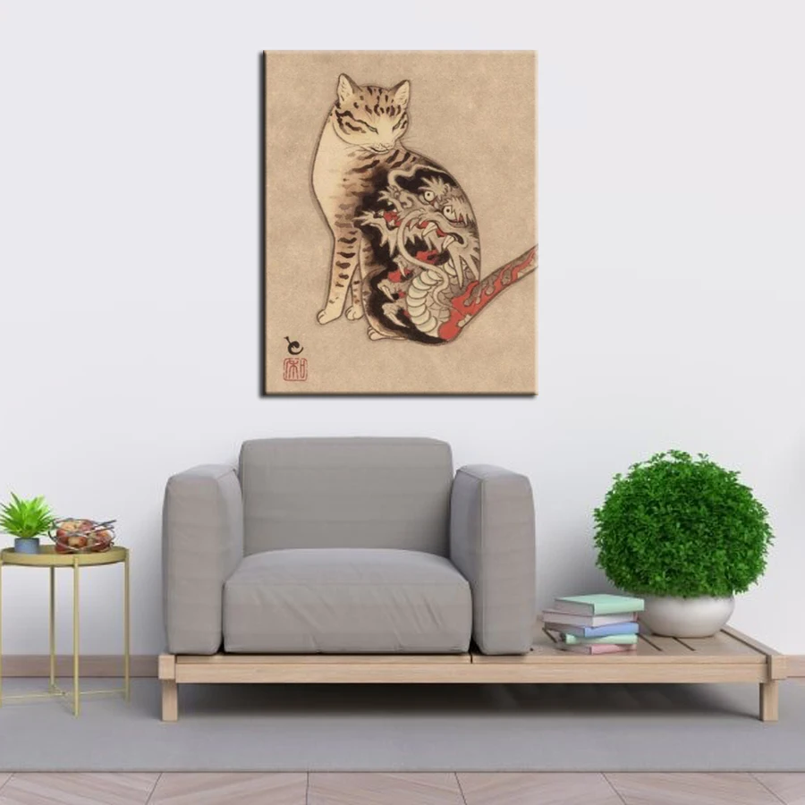 Diy животные японские Самурайские кошки алмазная живопись вышивка крестиком