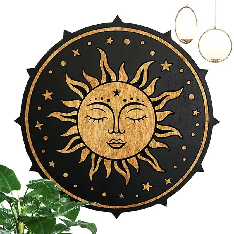 

Sun And Moon Decor Dining Room Wall Suspension Decoration Farmhouse Suspension Ornament For Front Door Colored Kitchen Porch