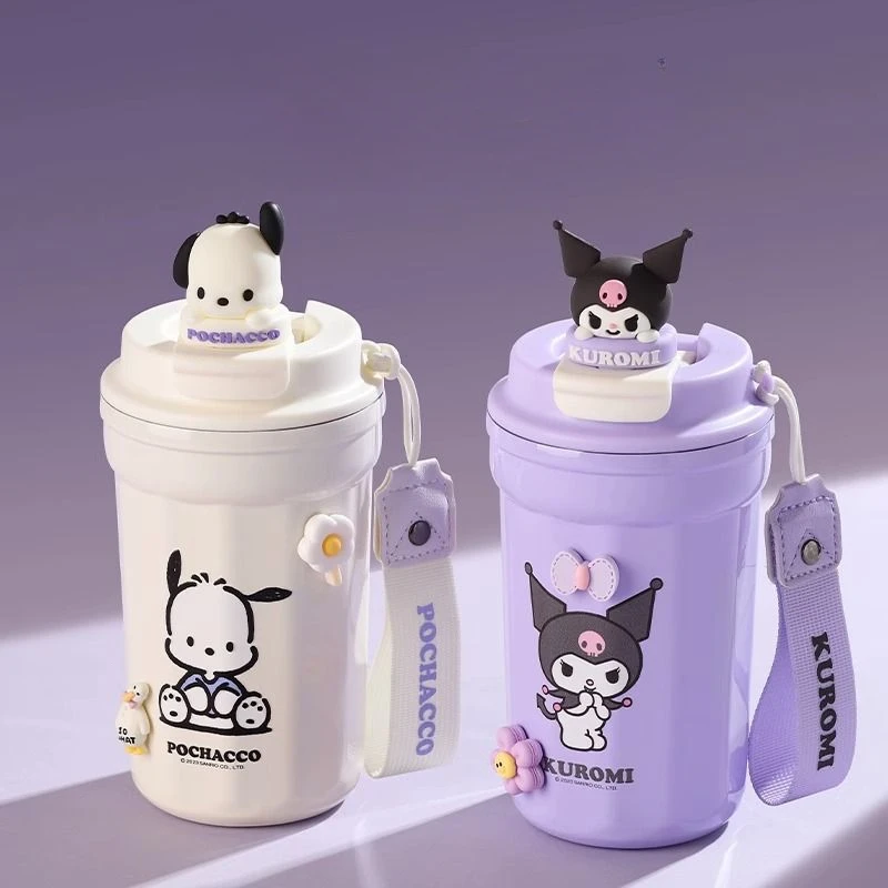 

Kuromi Sanrio My Melody Pochacco Anime Kawaii Coffee Cup Cute Cartoon Stainless Steel Insulated Water Cup Portable Kettle Gift