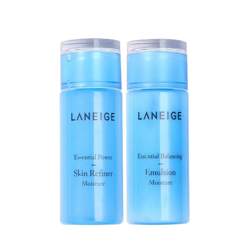 

Korea Original Essential Balancing EMULSION MOISTURE 50ML +Essential power skin refiner toner 50ml sample skin care kit