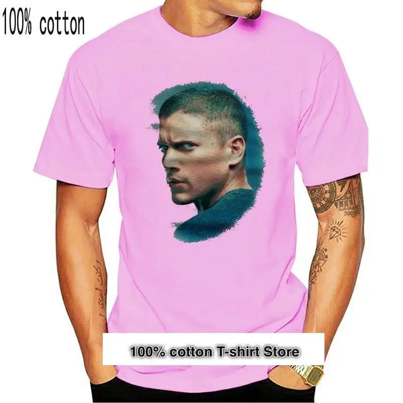 

Camiseta de algodón puro para hombres y mujeres, camisa divertida con cuello redondo de Prison Break, Michael Scofield, novedad