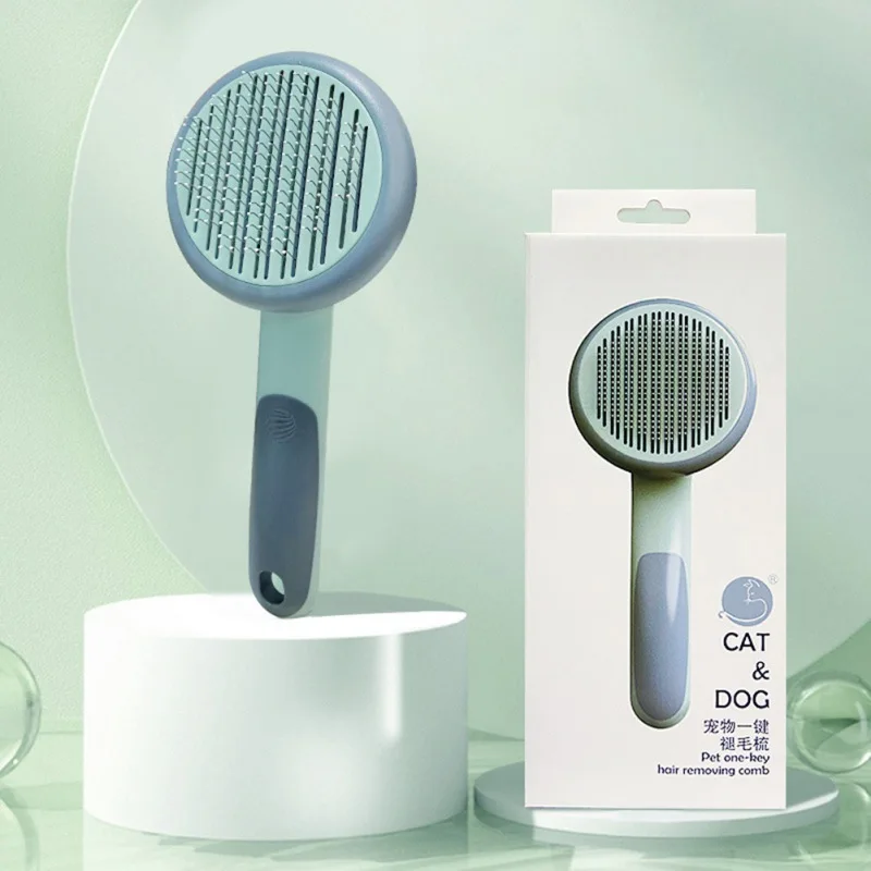 

Щетка для груминга домашних животных, самоочищающаяся расческа для собак и кошек