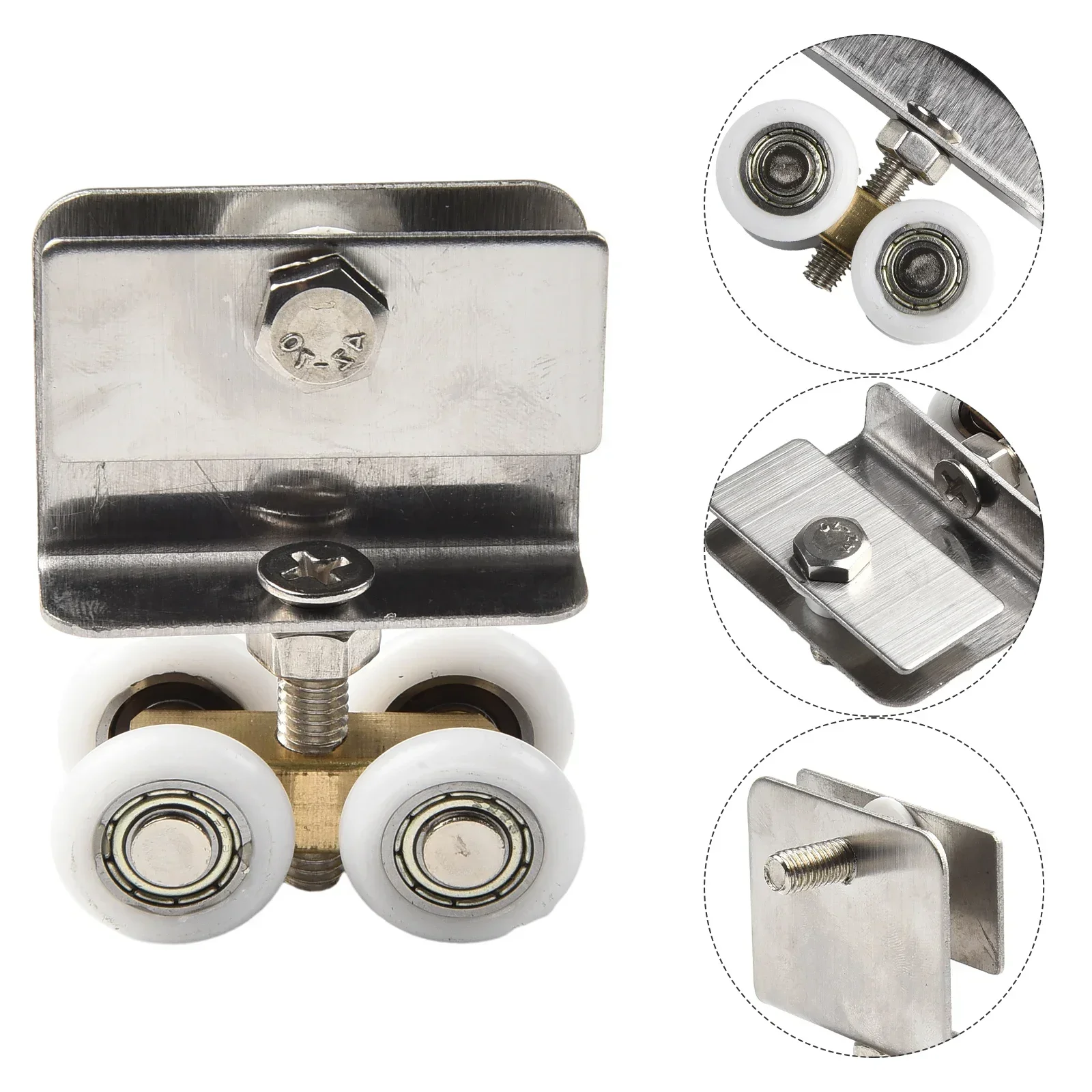 Ролик для раздвижных дверей четырехколесный подвесной ролик душевой комнаты