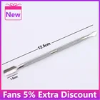 Новый двухсторонний толкатель для кутикулы из нержавеющей стали, средство для удаления омертвевшей кожи, инструмент для педикюра, маникюра, дизайна ногтей, средство для ухода