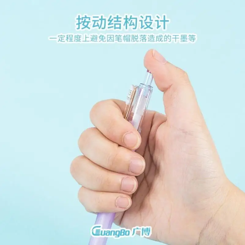 Канцтовары Sanrio черная Желейная ручка аксессуары Hello Kitty Cinnamoroll мультяшный пресс