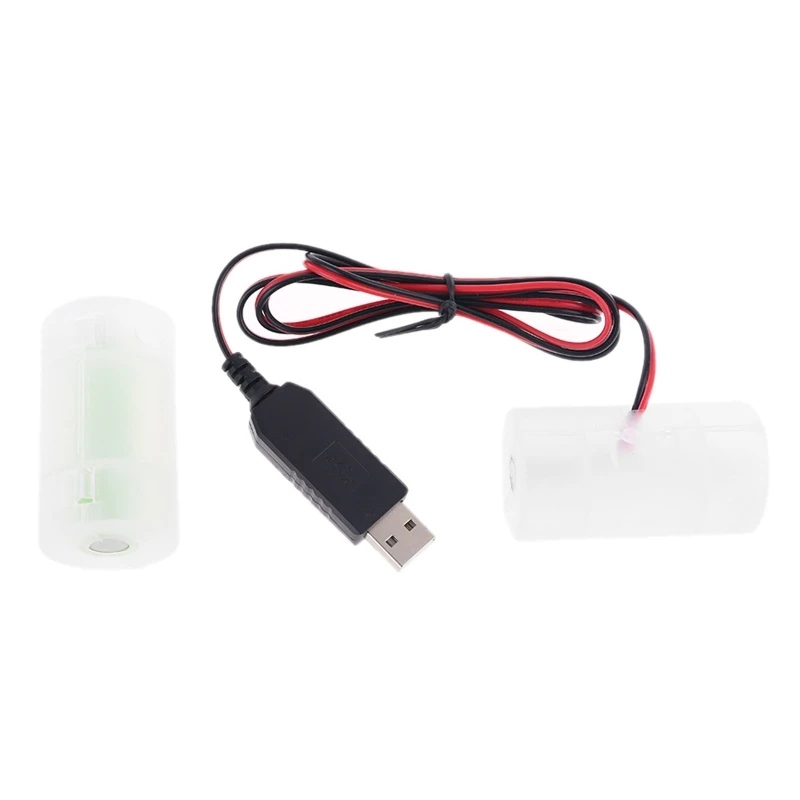 D Battery 2 м USB-кабель с питанием может заменить от 1 до 4 шт. 5 В LR20 аккумулятор для