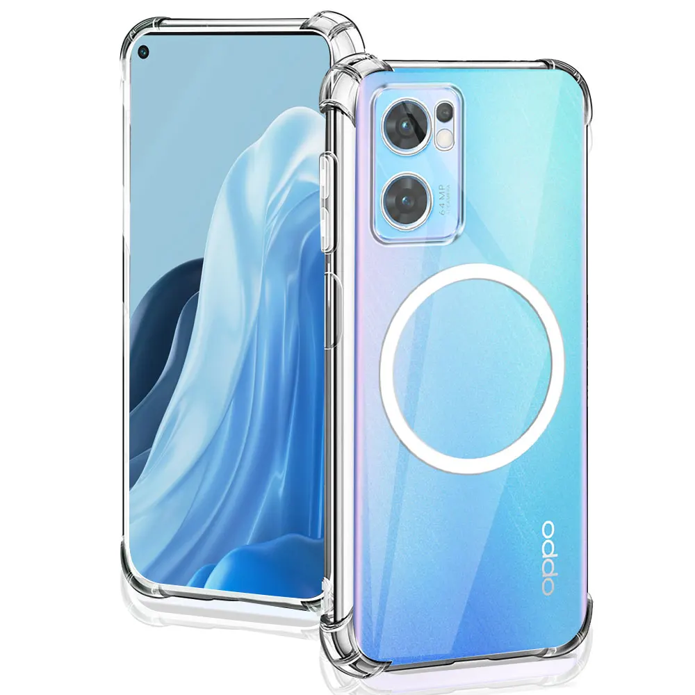 Для Oppo Find X5 Lite /X3 Neo чехол с магнитной наклейкой мягкий силиконовый телефон X6 Pro /X7