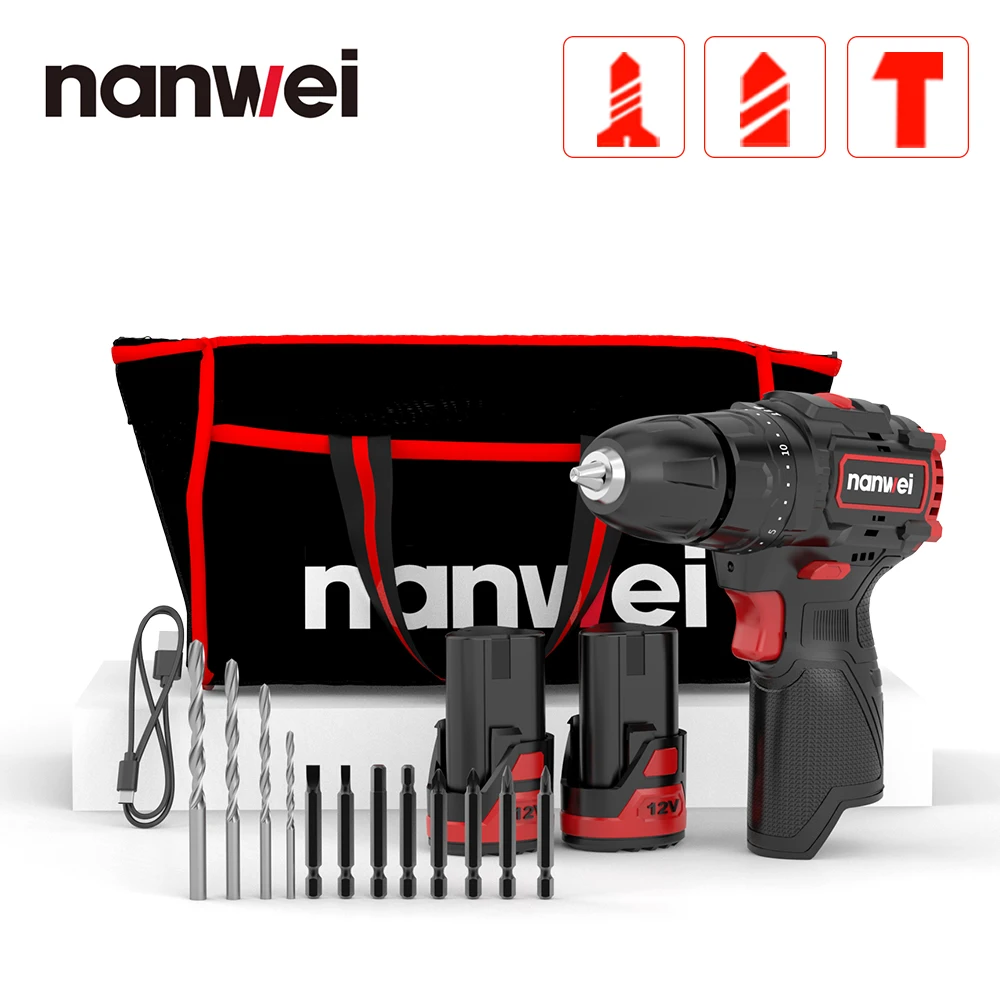 

Беспроводная дрель Nanwei 12В