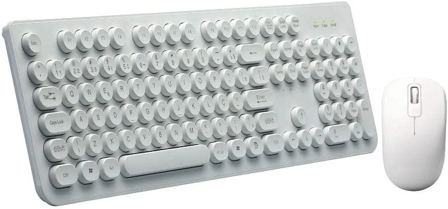 

Combo Pop+ and Mouse Wireless 1600 Dpi TM410 - Round Keys - White