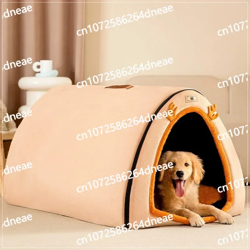 Питомник на осень и зиму теплый зимний домик для больших собак съемная моющаяся