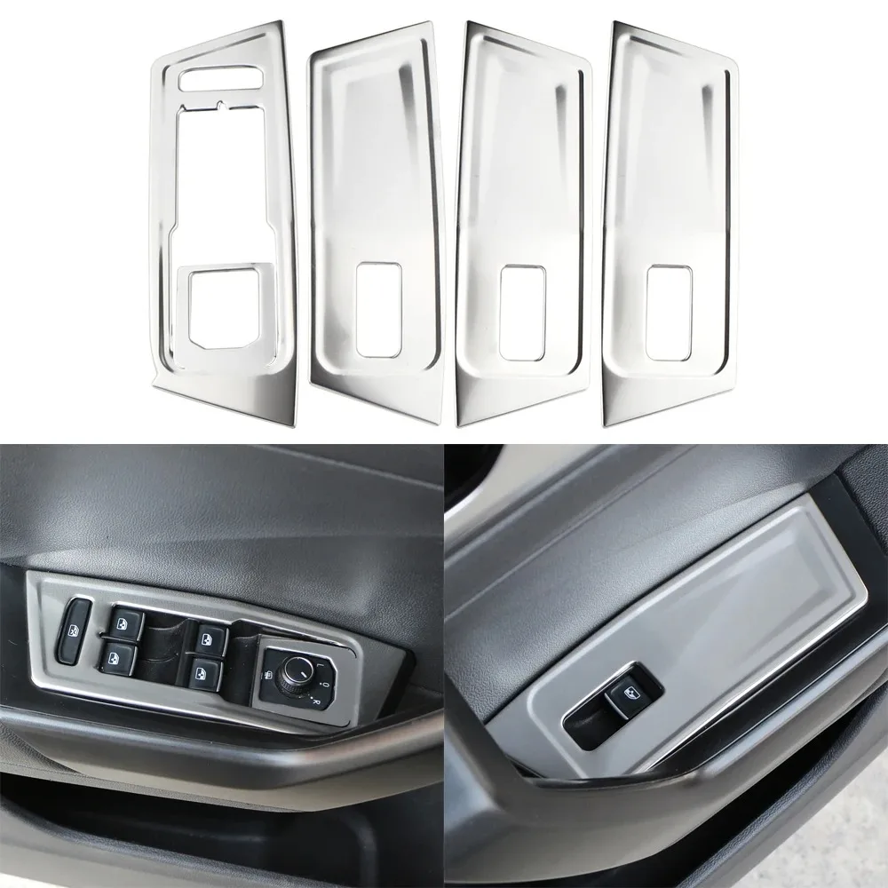 Наклейка С Левым Рулем Для Vw Volkswagen T-roc Troc 2018-2023 Набор Из 4 Панелей Переключателей