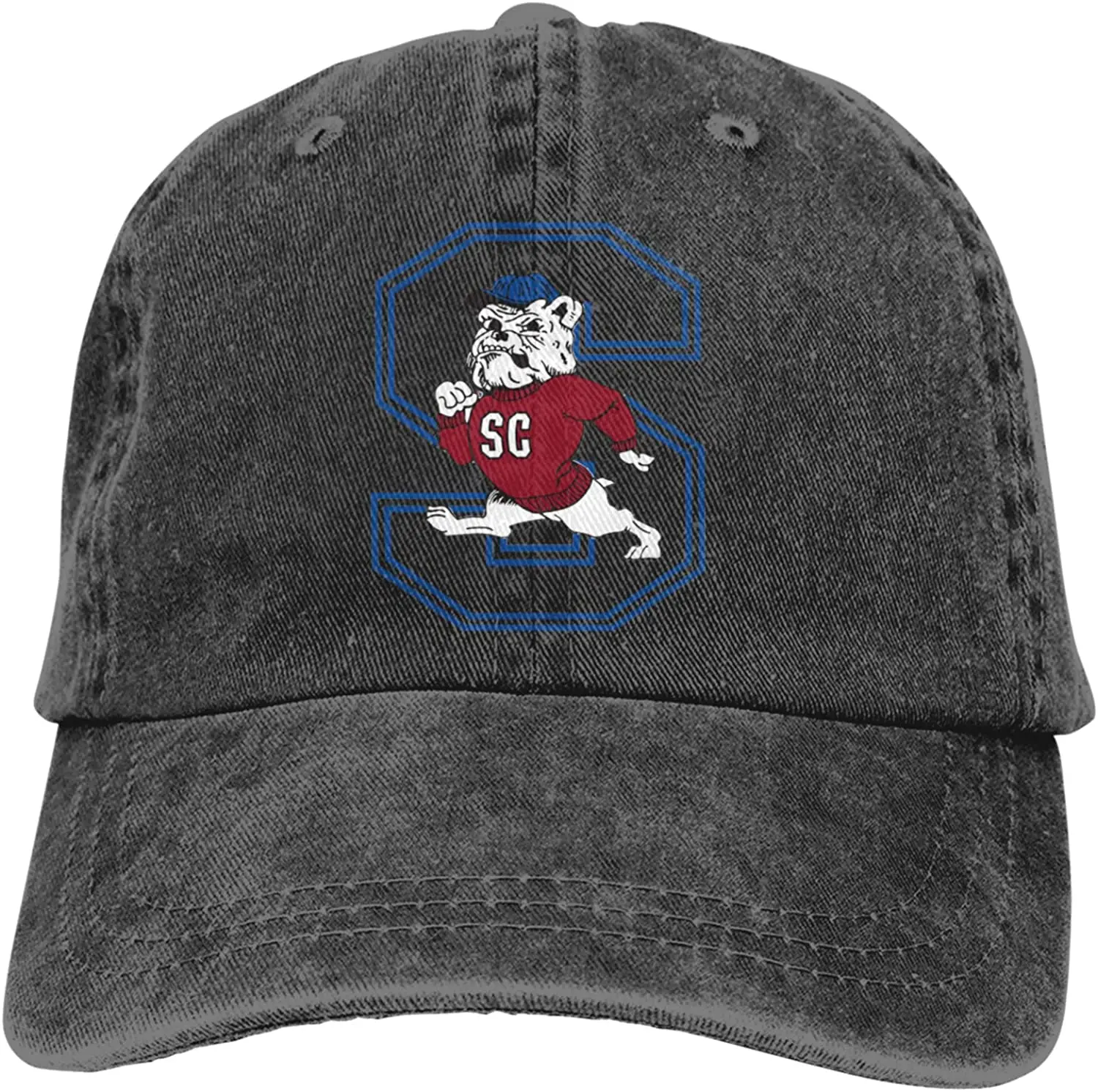 

RUIHGK South Carolina State Bulldogs Denim Cap Adjustable Casquettes Baseball Cowboy Hat