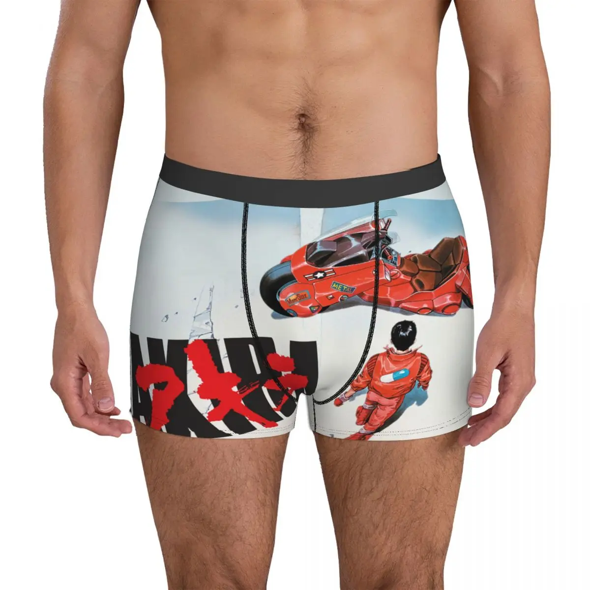 Akira Tetsuo Kanedo Underwear Ready to Ride 3D Pouch High Quality Boxershorts Print Shorts Briefs Sexy Male Underpants Big Size