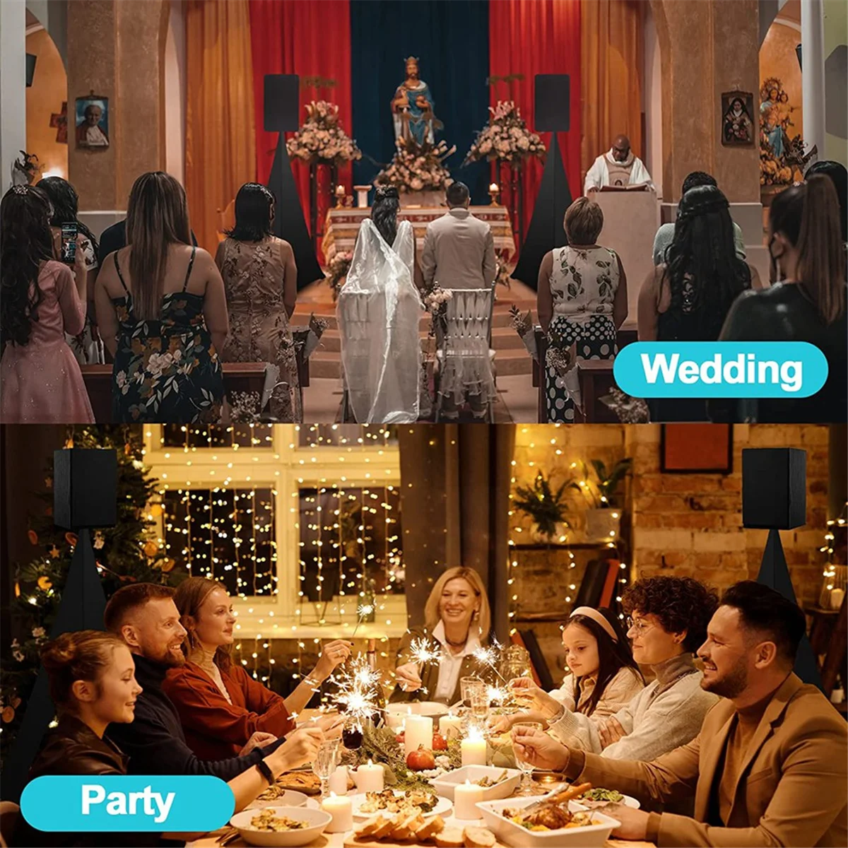 Крышка подставки для динамика - чехлы динамиков DJ совместимые с большинством