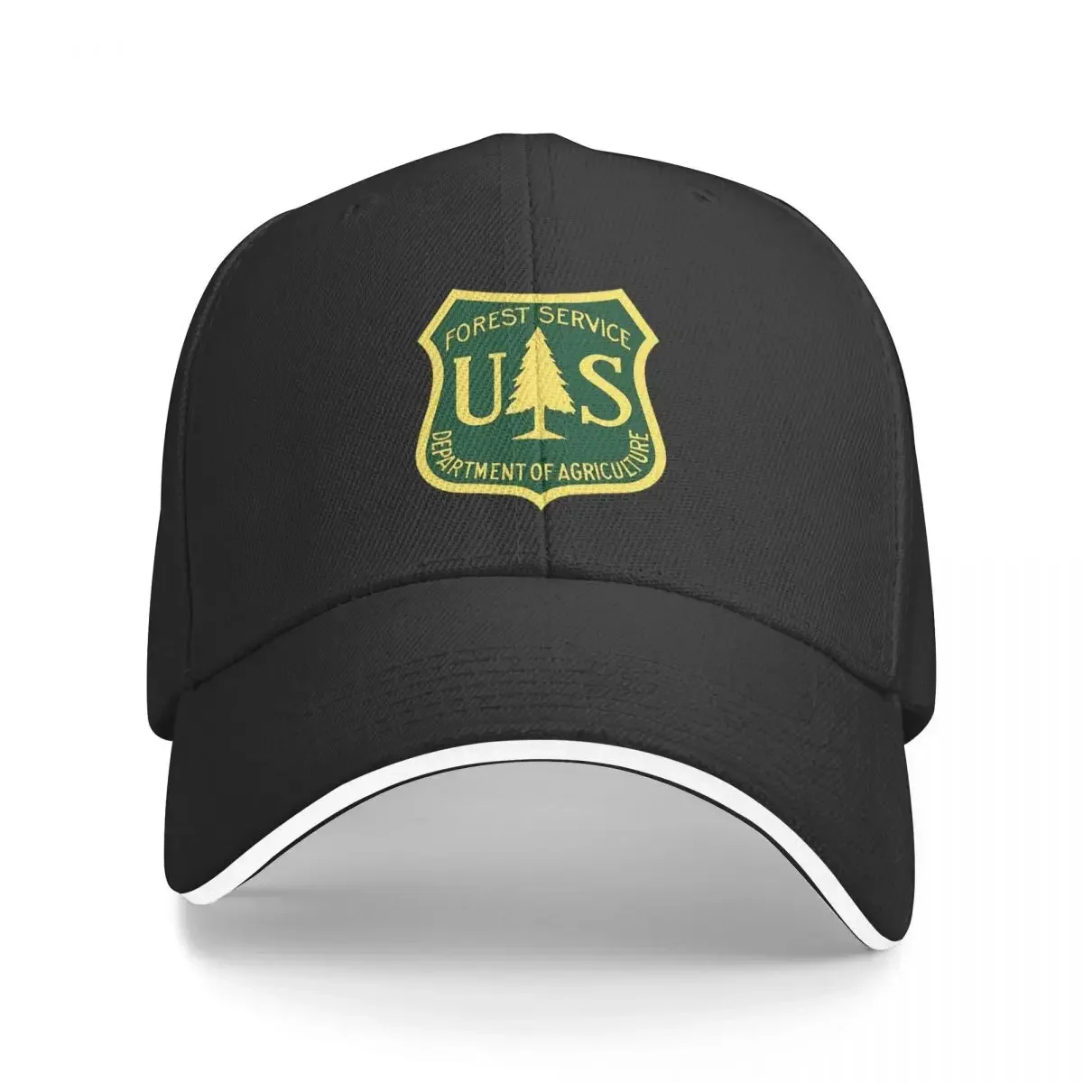 

U.S. Forest Service Logo (Gold And Green Shield) Cap Fashion Baseball Caps Adjustable Hat Unisex Baseball Hats polychromatic