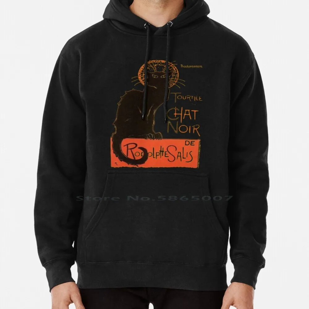 

Tournee Du Chat-After Steinlein Hoodie Sweater 6xl Cotton Le Chat Parody Funny Black Cat Art Nouveau Cats Birthday Vintage