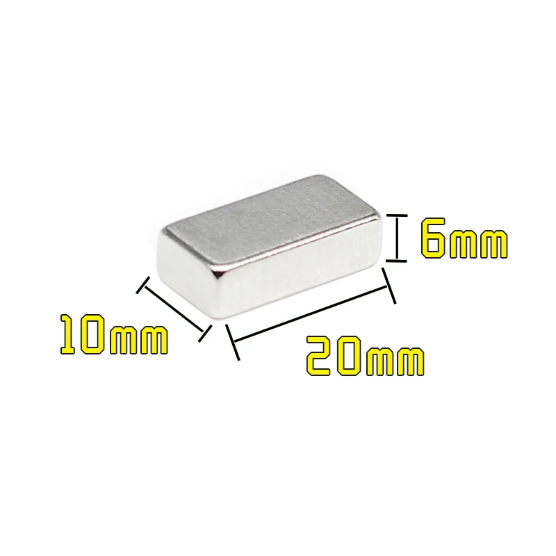 

2/5/10/15/20/30PCS 20x10x6 Quadrate Rare Earth Neodymium Magnet 20x10x6mm Block Strong Powerful Magnets 20*10*6 Permanent Magnet