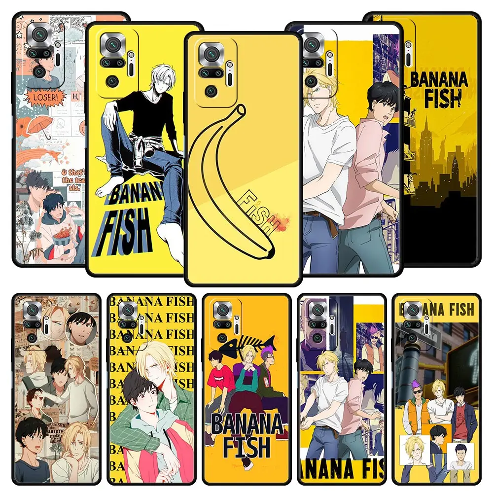 

Japan Anime Banana Fish For Redmi 10C Case For Xiaomi Redmi Note 12 11 10 Pro Plus Phone Case 10S 9S 9 9T 8T 9C 9A 8 8A 7 Cover