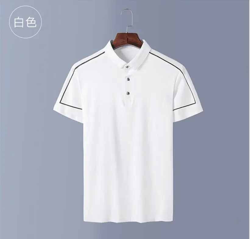 

ZNG 2020 New Men Polo Shirt Casual Short Sleeve Male Cotton Shirt Print Slim Fit Camisa Shirt New Summer Male Clothes