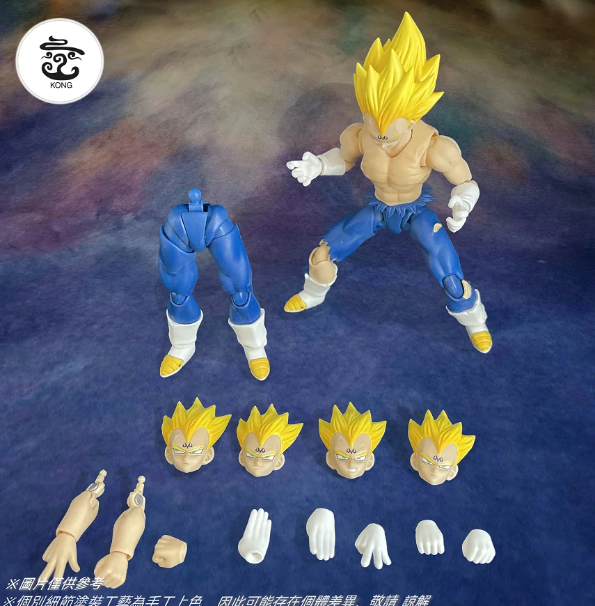 

Dragon Ball Z Kong Studio SS3 Super Saiya Vegeta Three Anime Figure Action Model Figurals Brinquedos Toys