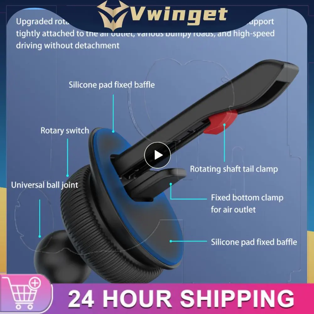 

Type-c Wireless Charger Stable And Anti Shaking Refrigeration Car Wireless Charger Magnetic Attraction 360 ° Rotation Pc Abs