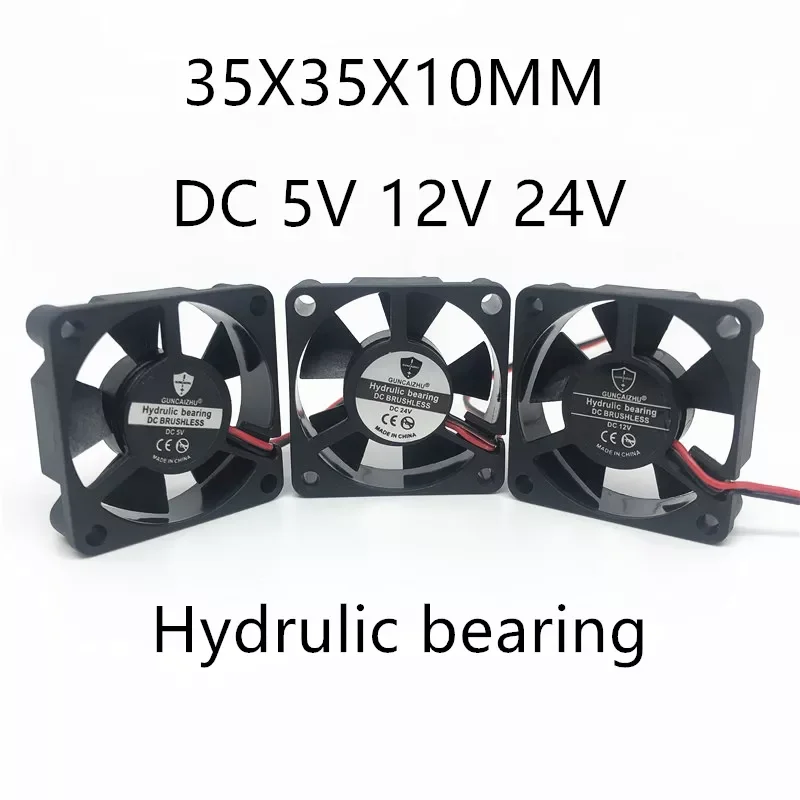 

35MM Hydrulic bearing 3D Printer Fan 35x35x10MM 3.5cm fan Cooling fan DC 5V 12V 24V with 2pin