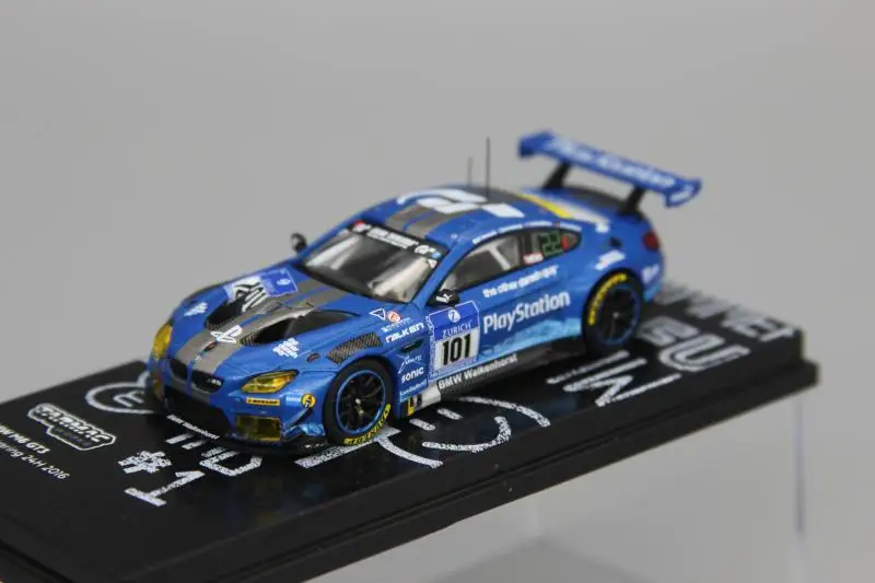 

Tarmac работает 1:64 BMW M6 2016 Nurburgring 24 часа GT3 гоночная модель автомобиля из сплава