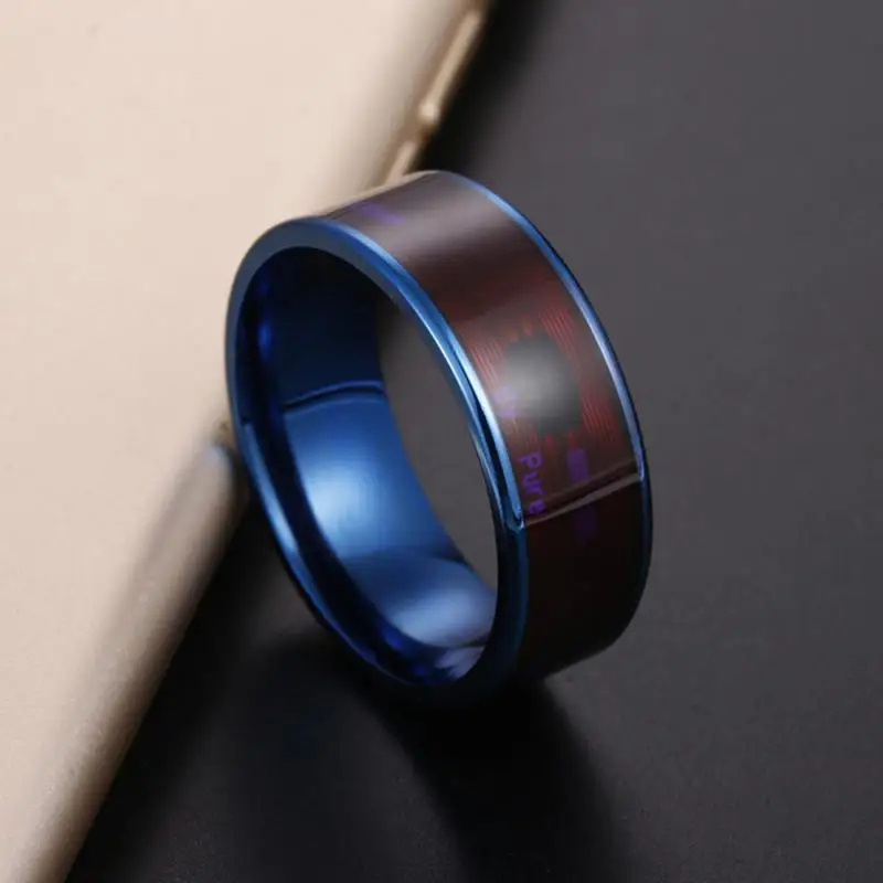 

Titanium Steel Intelligent Wear Screen Unlocking Intelligent Ring File Lock Smart Chip Nfc Ring Smart Home Jewelry