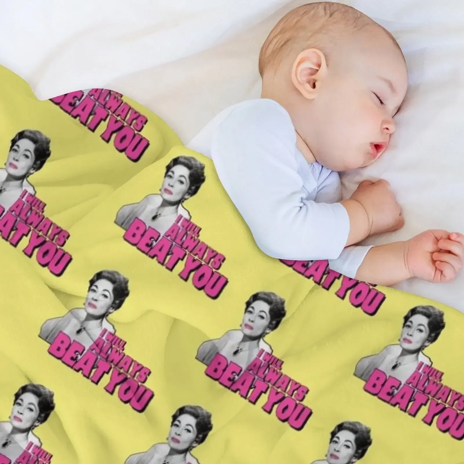 Mommie Dearest Faye Dunaway — Джоан Кроуфорд.. Цитата фильма с принтом Плед Диваны Полярные